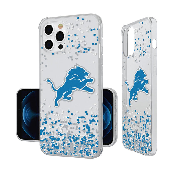 Detroit Lions Confetti Clear Case - 757 Sports Collectibles