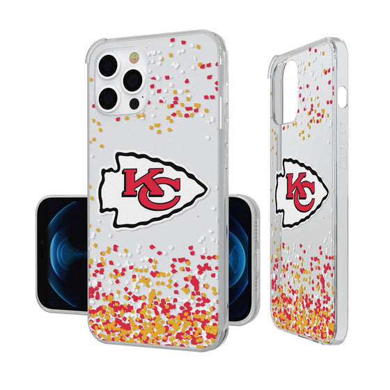 Kansas City Chiefs Confetti Clear Case - 757 Sports Collectibles