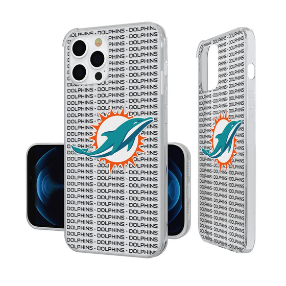 Miami Dolphins Blackletter Clear Case - 757 Sports Collectibles