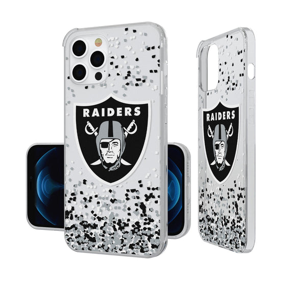 Las Vegas Raiders Confetti Clear Case - 757 Sports Collectibles