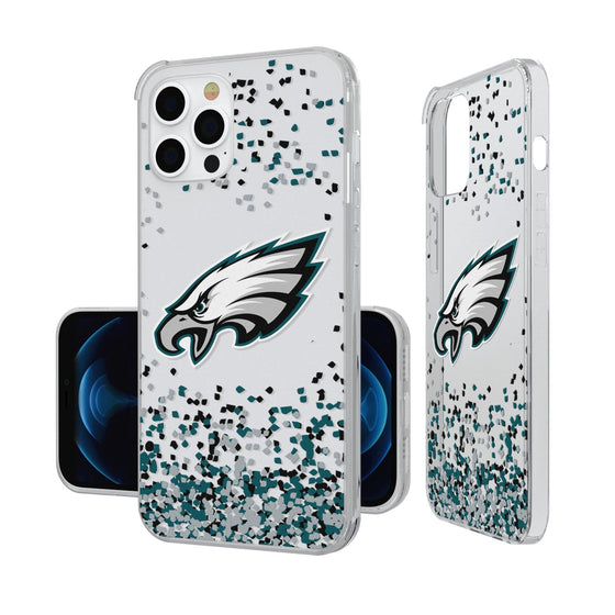 Philadelphia Eagles Confetti Clear Case - 757 Sports Collectibles