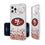 San Francisco 49ers Confetti Clear Case - 757 Sports Collectibles