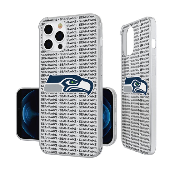 Seattle Seahawks Blackletter Clear Case - 757 Sports Collectibles