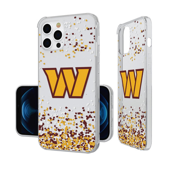 Washington Commanders Confetti Clear Case - 757 Sports Collectibles