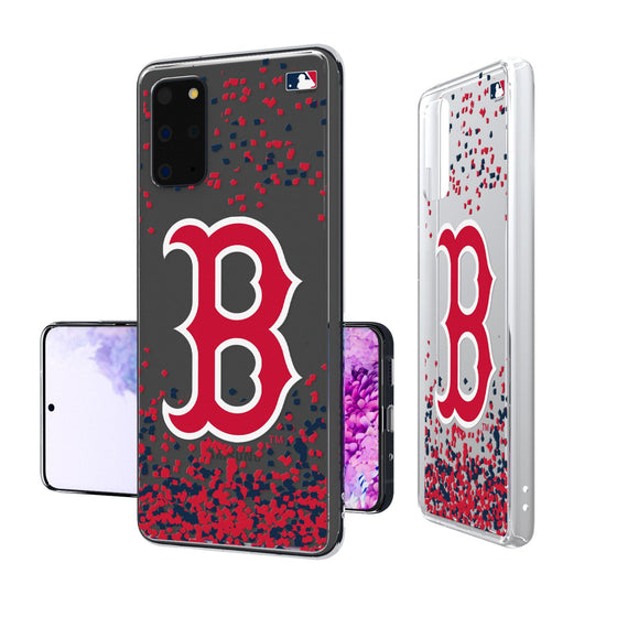 Boston Red Sox Confetti Clear Case - 757 Sports Collectibles