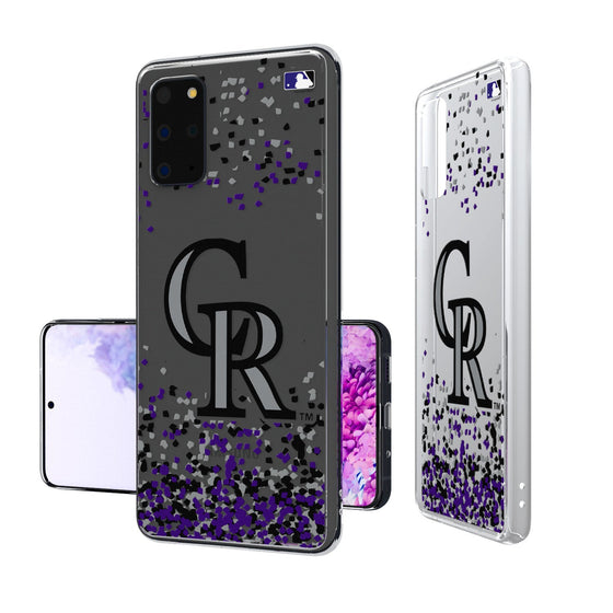 Colorado Rockies Confetti Clear Case - 757 Sports Collectibles