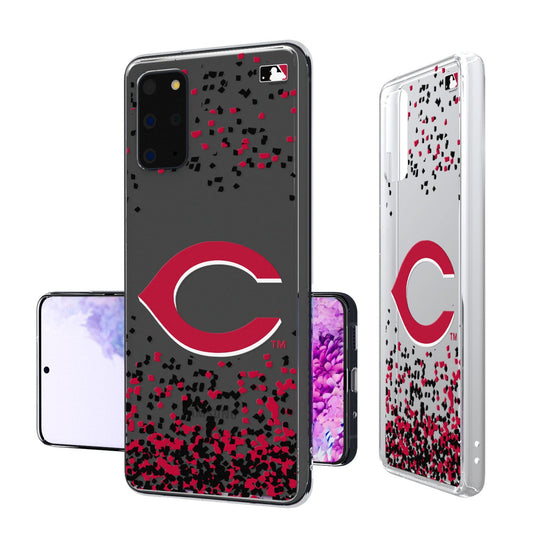 Cincinnati Reds Confetti Clear Case - 757 Sports Collectibles