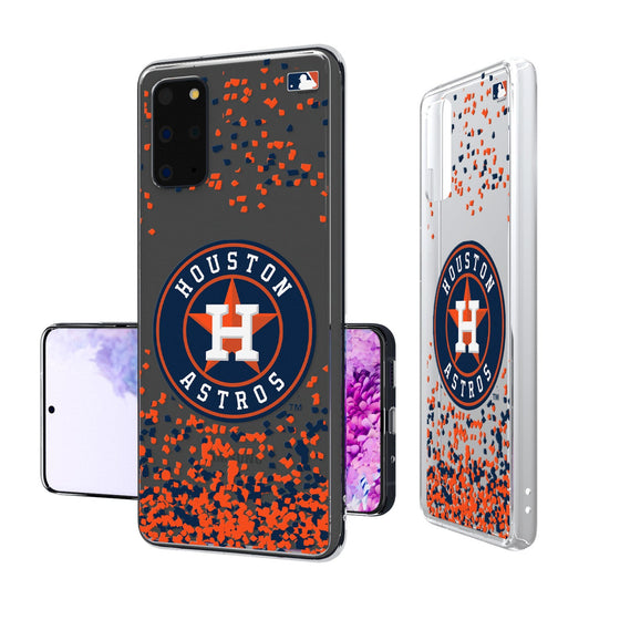 Houston Astros Confetti Clear Case - 757 Sports Collectibles