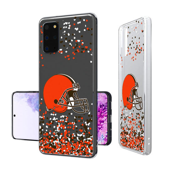 Cleveland Browns Confetti Clear Case - 757 Sports Collectibles