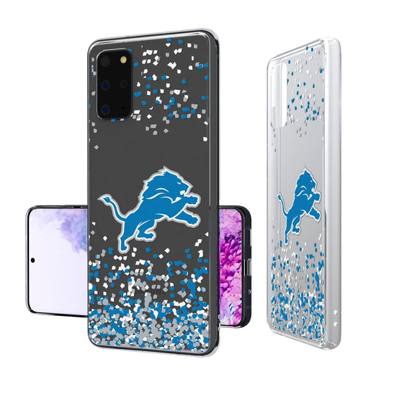 Detroit Lions Confetti Clear Case - 757 Sports Collectibles