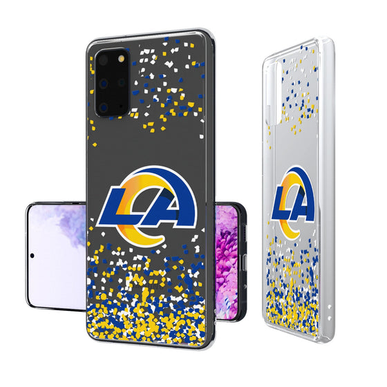 Los Angeles Rams Confetti Clear Case - 757 Sports Collectibles