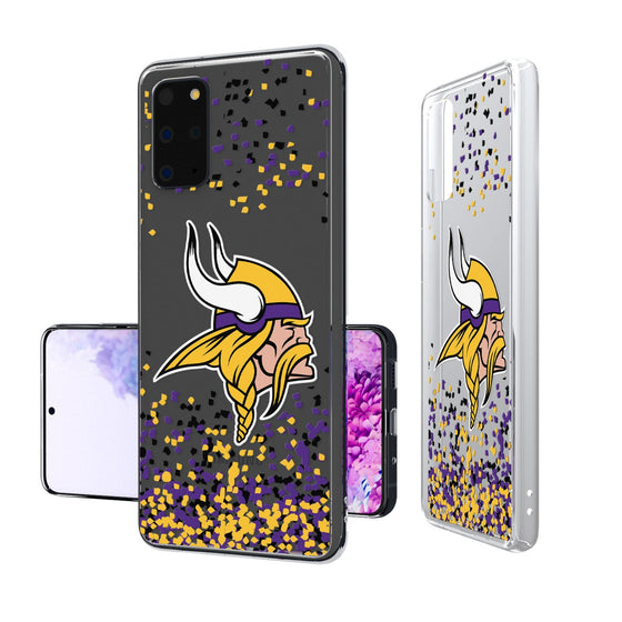 Minnesota Vikings Confetti Clear Case - 757 Sports Collectibles