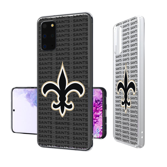 New Orleans Saints Blackletter Clear Case - 757 Sports Collectibles