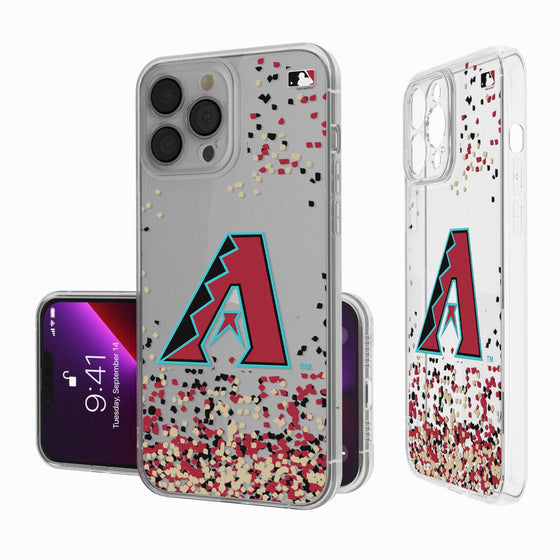 Arizona Diamondbacks Confetti Clear Case - 757 Sports Collectibles