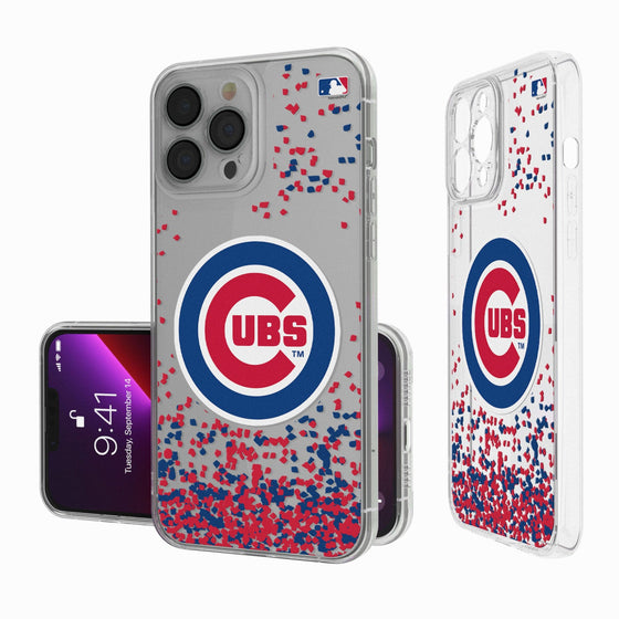 Chicago Cubs Confetti Clear Case - 757 Sports Collectibles