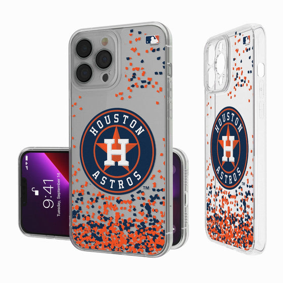 Houston Astros Confetti Clear Case - 757 Sports Collectibles