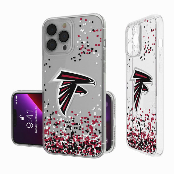 Atlanta Falcons Confetti Clear Case - 757 Sports Collectibles