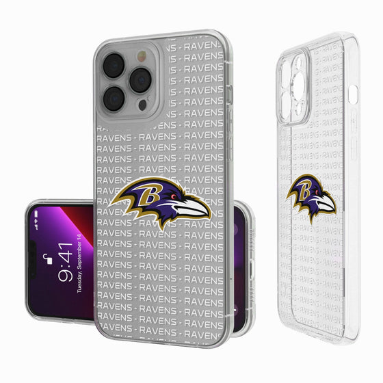 Baltimore Ravens Blackletter Clear Case - 757 Sports Collectibles