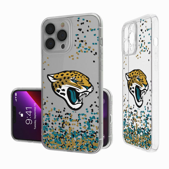 Jacksonville Jaguars Confetti Clear Case - 757 Sports Collectibles