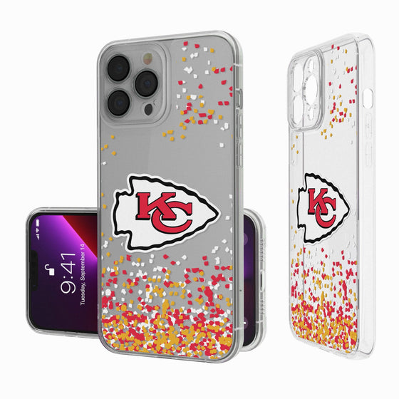 Kansas City Chiefs Confetti Clear Case - 757 Sports Collectibles