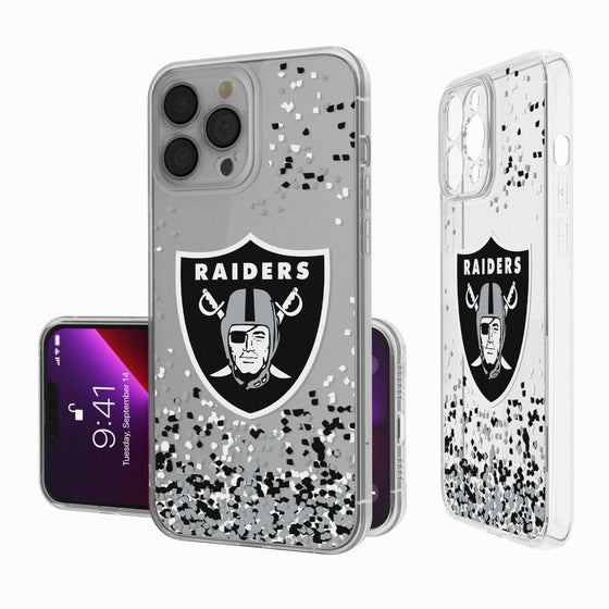 Las Vegas Raiders Confetti Clear Case - 757 Sports Collectibles