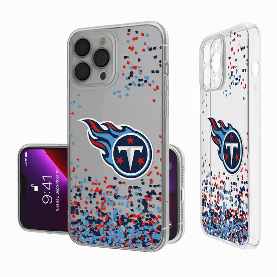 Tennessee Titans Confetti Clear Case - 757 Sports Collectibles