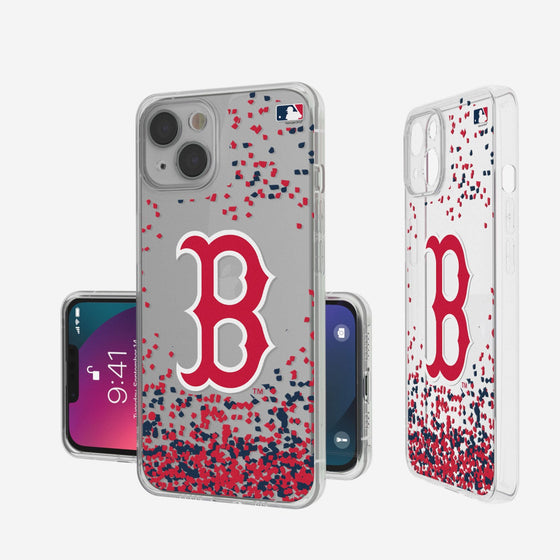 Boston Red Sox Confetti Clear Case - 757 Sports Collectibles