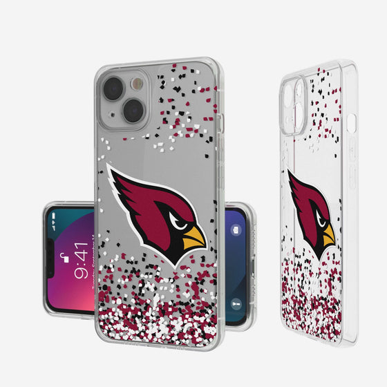 Arizona Cardinals Confetti Clear Case - 757 Sports Collectibles