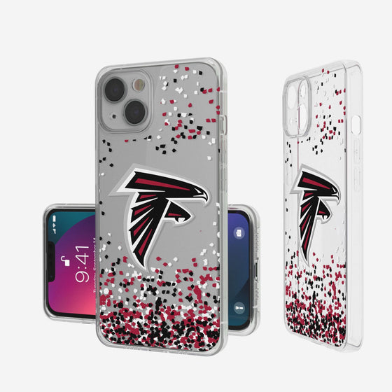 Atlanta Falcons Confetti Clear Case - 757 Sports Collectibles