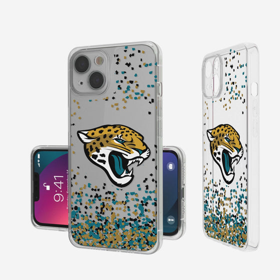 Jacksonville Jaguars Confetti Clear Case - 757 Sports Collectibles