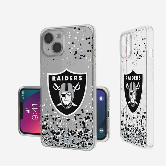 Las Vegas Raiders Confetti Clear Case - 757 Sports Collectibles