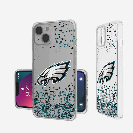 Philadelphia Eagles Confetti Clear Case - 757 Sports Collectibles