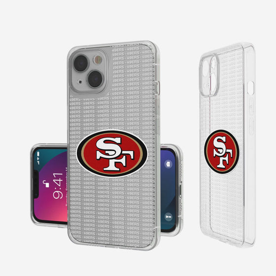 San Francisco 49ers Blackletter Clear Case - 757 Sports Collectibles