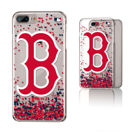 Boston Red Sox Confetti Clear Case - 757 Sports Collectibles