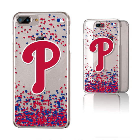 Philadelphia Phillies Confetti Clear Case - 757 Sports Collectibles