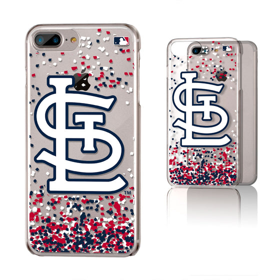 St Louis Cardinals Confetti Clear Case - 757 Sports Collectibles