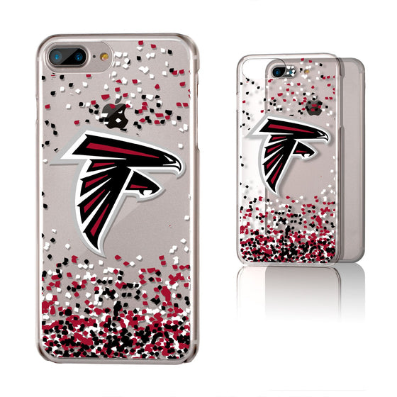 Atlanta Falcons Confetti Clear Case - 757 Sports Collectibles