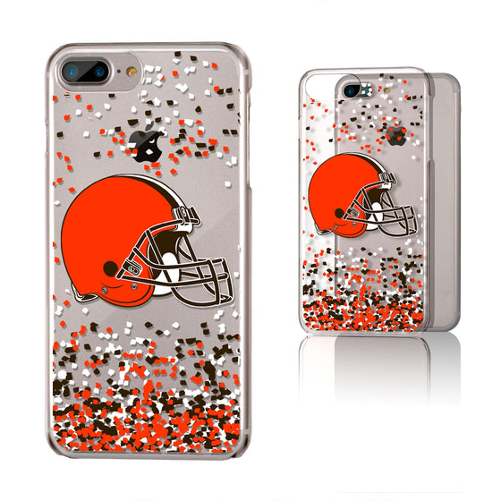 Cleveland Browns Confetti Clear Case - 757 Sports Collectibles