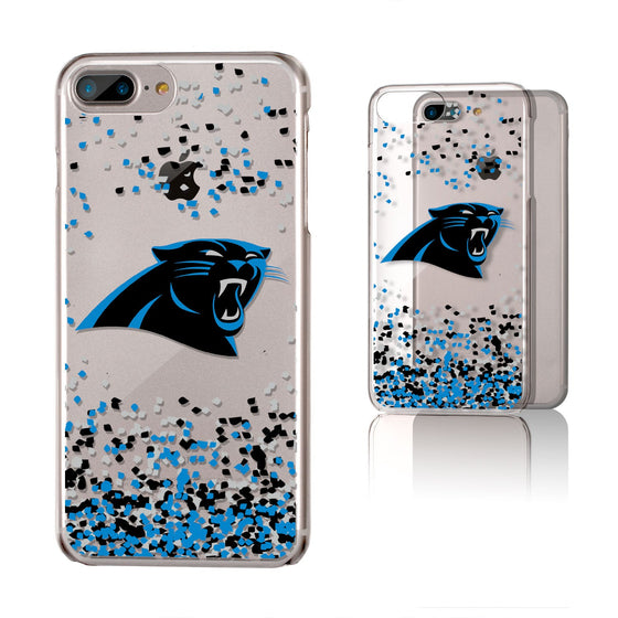 Carolina Panthers Confetti Clear Case - 757 Sports Collectibles