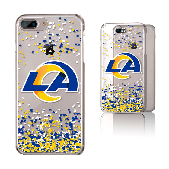 Los Angeles Rams Confetti Clear Case - 757 Sports Collectibles