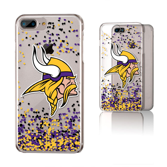 Minnesota Vikings Confetti Clear Case - 757 Sports Collectibles