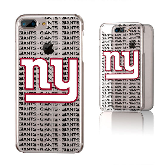 New York Giants Blackletter Clear Case - 757 Sports Collectibles