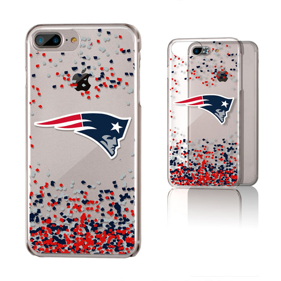 New England Patriots Confetti Clear Case - 757 Sports Collectibles