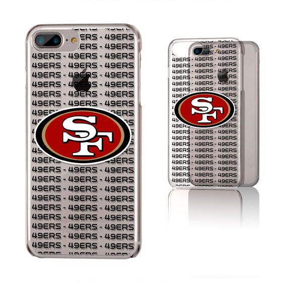 San Francisco 49ers Blackletter Clear Case - 757 Sports Collectibles