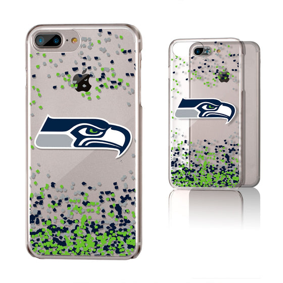 Seattle Seahawks Confetti Clear Case - 757 Sports Collectibles