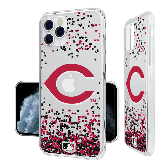 Cincinnati Reds Confetti Clear Case - 757 Sports Collectibles