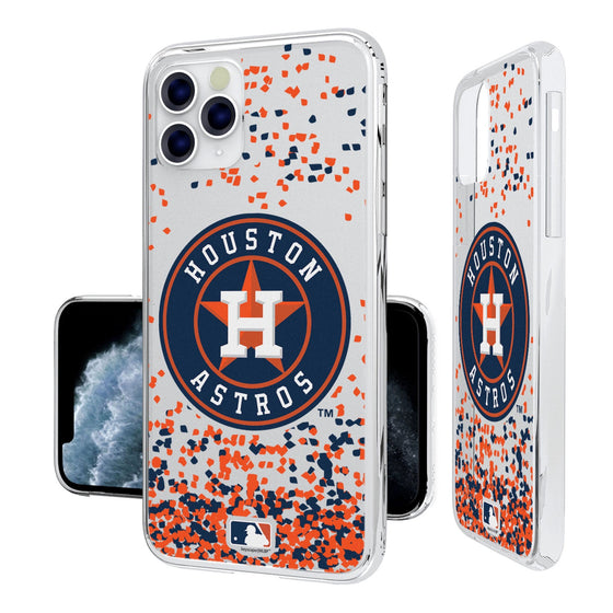 Houston Astros Confetti Clear Case - 757 Sports Collectibles