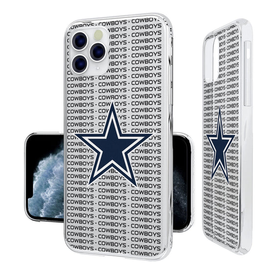 Dallas Cowboys Blackletter Clear Case - 757 Sports Collectibles