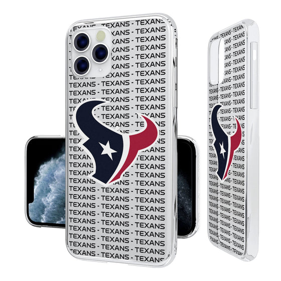 Houston Texans Blackletter Clear Case - 757 Sports Collectibles