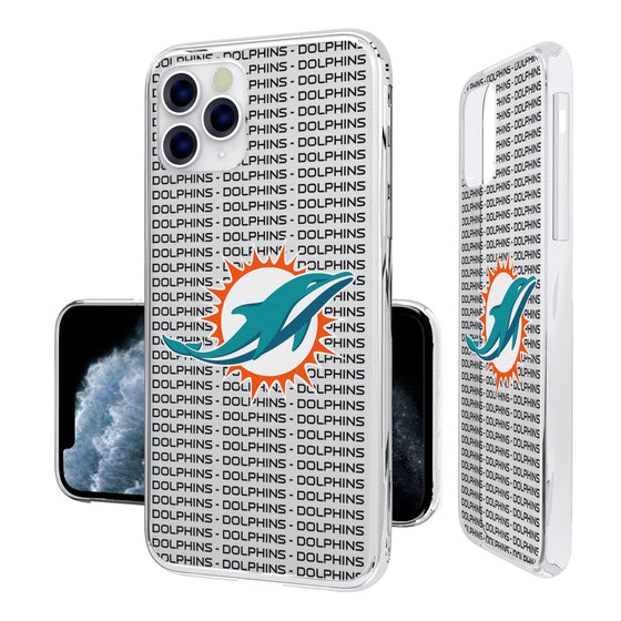 Miami Dolphins Blackletter Clear Case - 757 Sports Collectibles